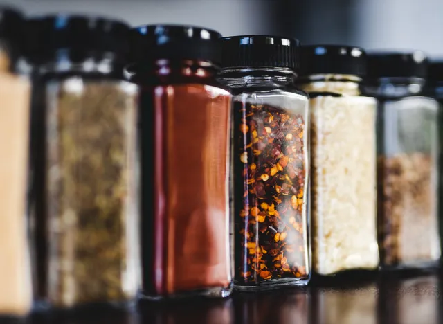 spices in jars