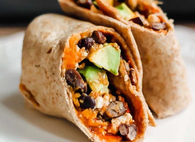 Sweet potato breakfast burrito