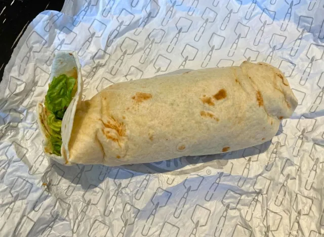 Wendys grilled chicken ranch wrap whole