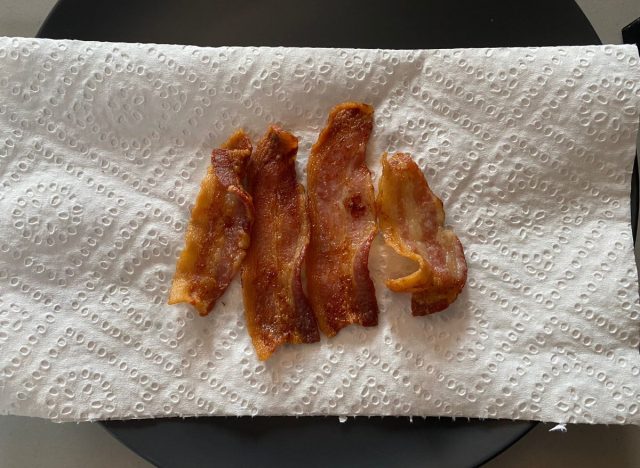 bacon at 9 minutes