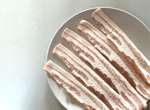 air fryer bacon on plate