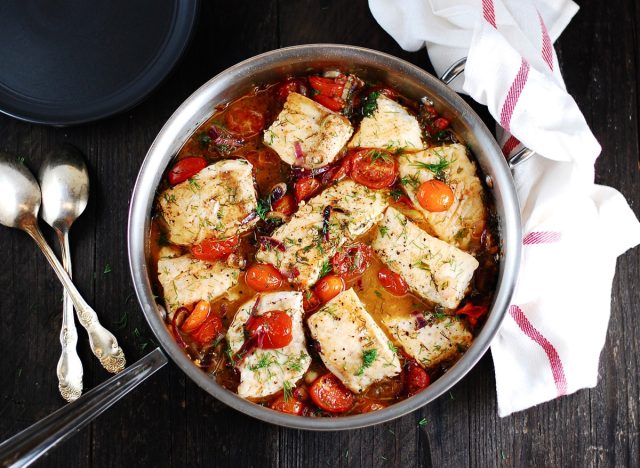 baked cod tomatoes