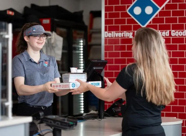 carry out at dominos