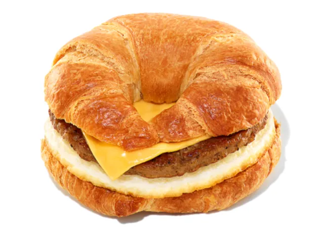 dunkin' sausage, egg and cheese croissant