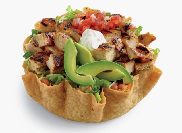 el pollo loco double chicken tostada salad