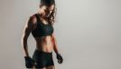 fitness woman with strong abs, concept of core-strengthening exercises for women