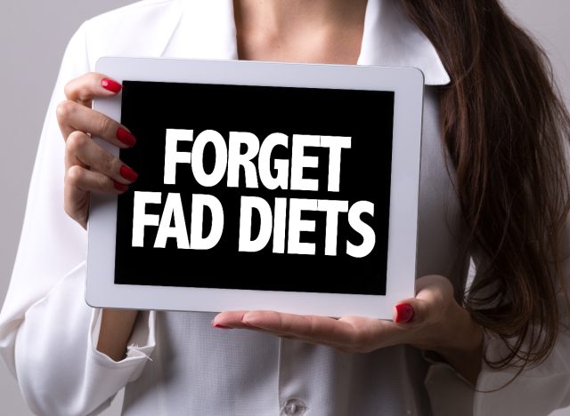 forget fad diets concept