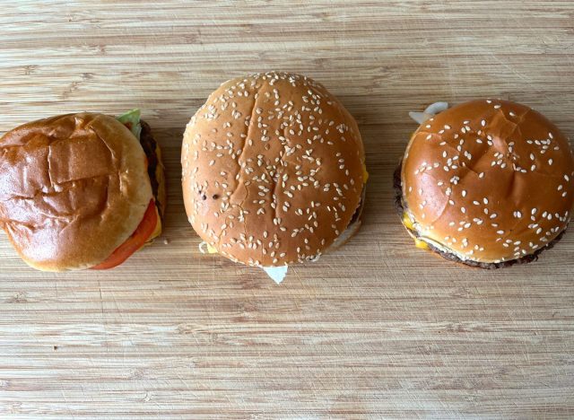 mcdonalds burger king wendys burgers