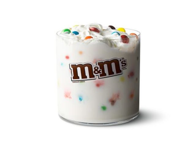 mcdonald's mcflurry with m&ms