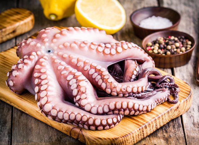 fresh whole octopus