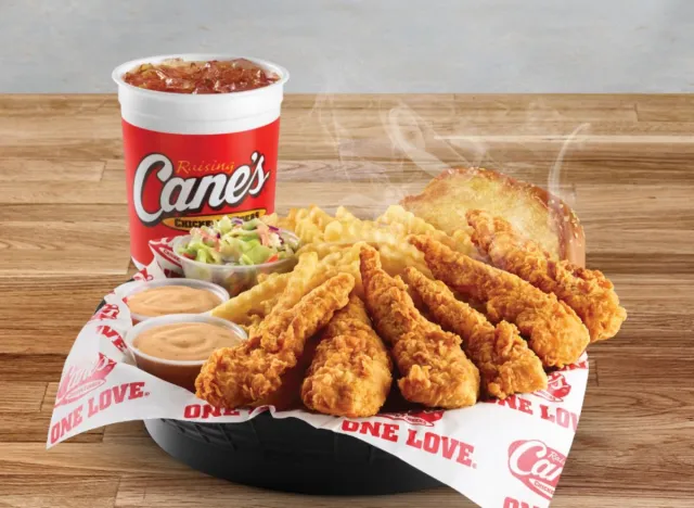 raising canes box combo extra sauce