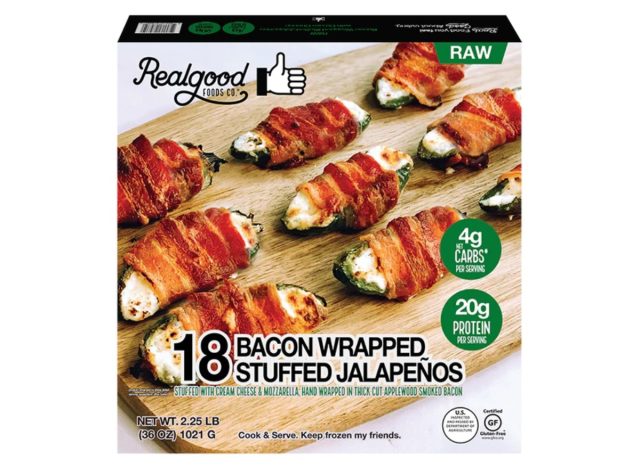 real good foods bacon wrapped stuffed jalapeños