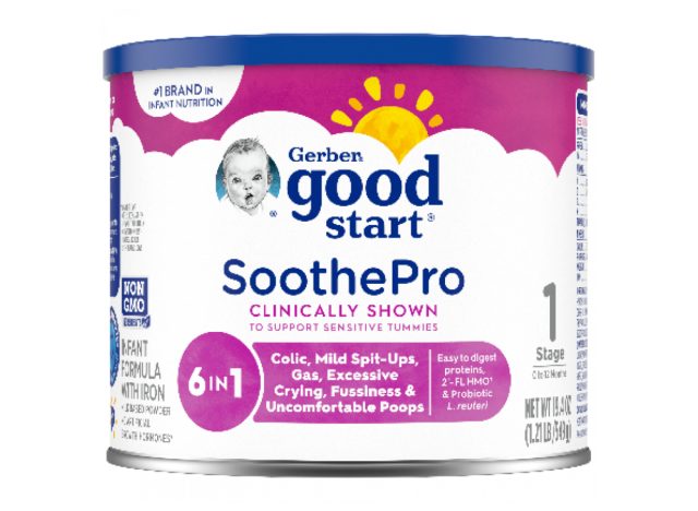 recalled gerber good start soothepro powdered infant formula