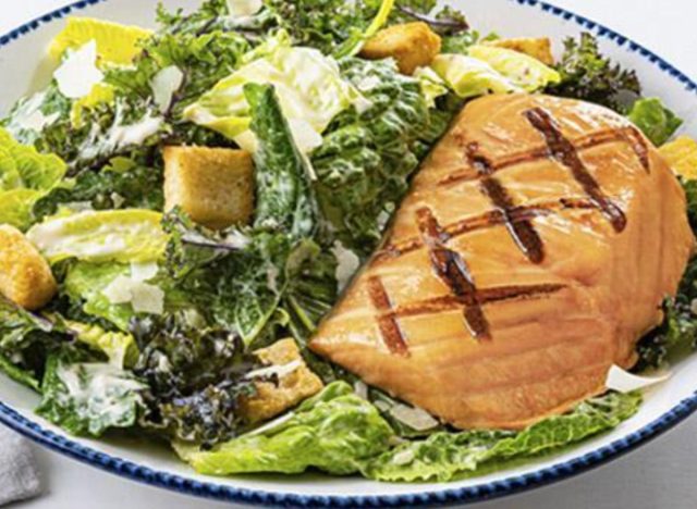 red lobster salmon caesar salad