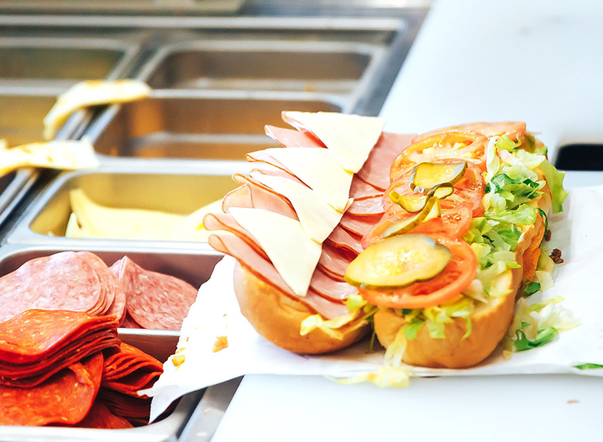 7 Worst Things to Order at a Sandwich Shop, Say Dietitians