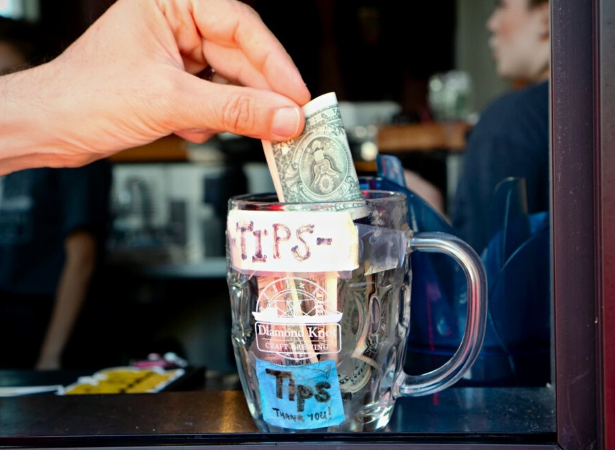 tip jar fast food