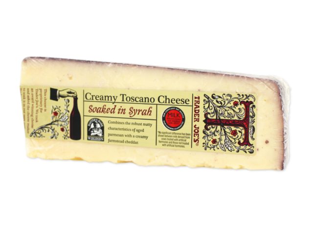 trader joe's creamy toscana cheese soaked in syrah