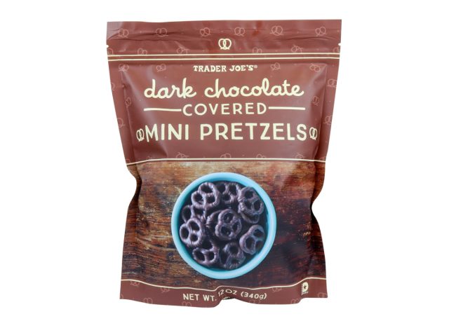 trader joe's dark chocolate covered mini pretzels