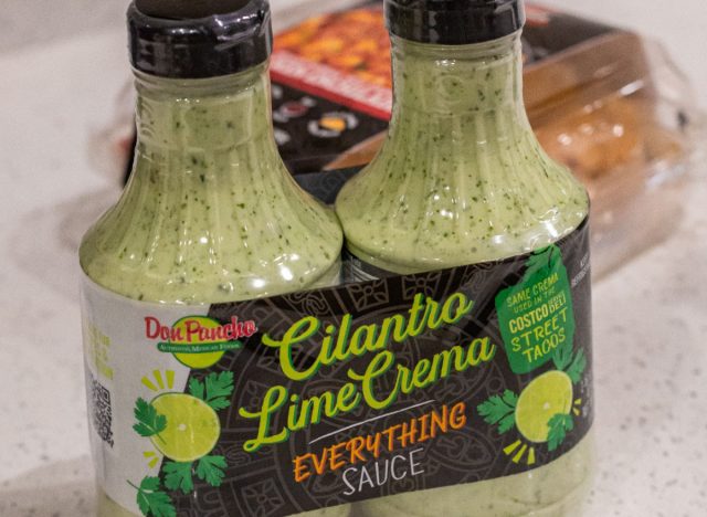 two bottles of don pancho cilantro lime crema everything sauce