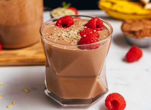 vegan chocolate protein smoothie