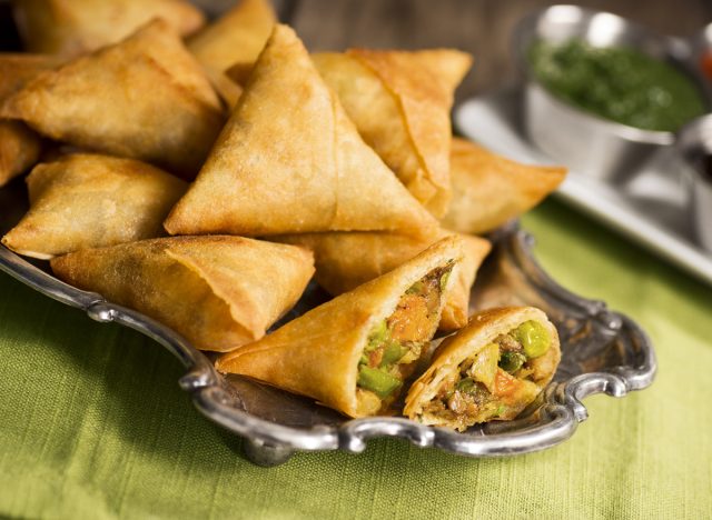 vegetarian samosas