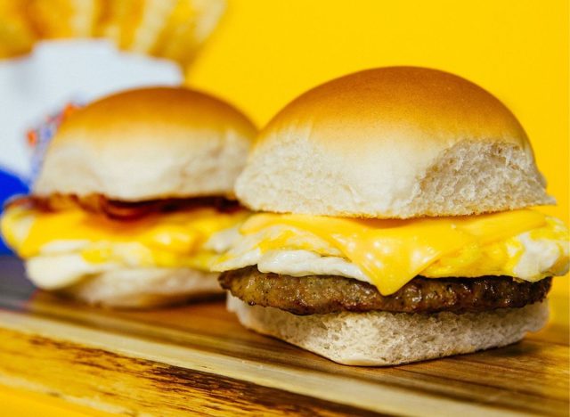white castle Original Slider with Egg & Cheese