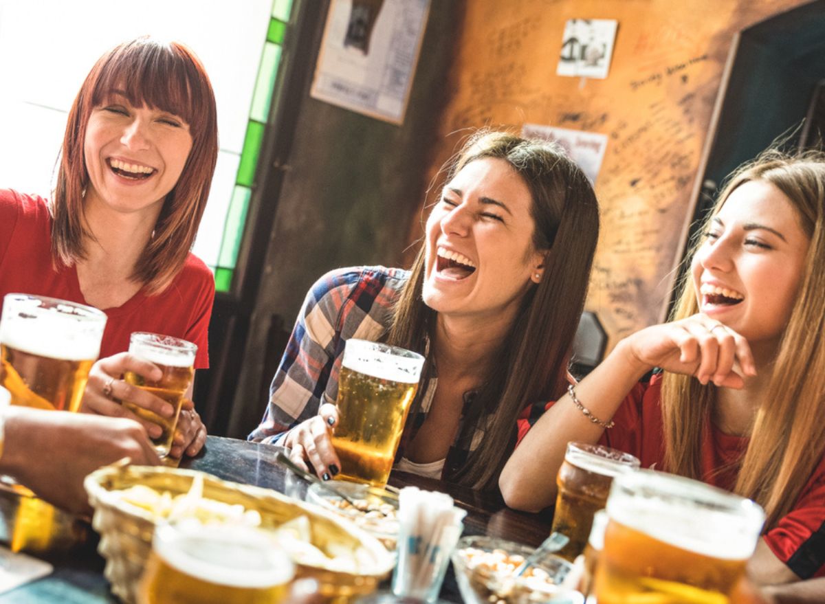 women at irish pub