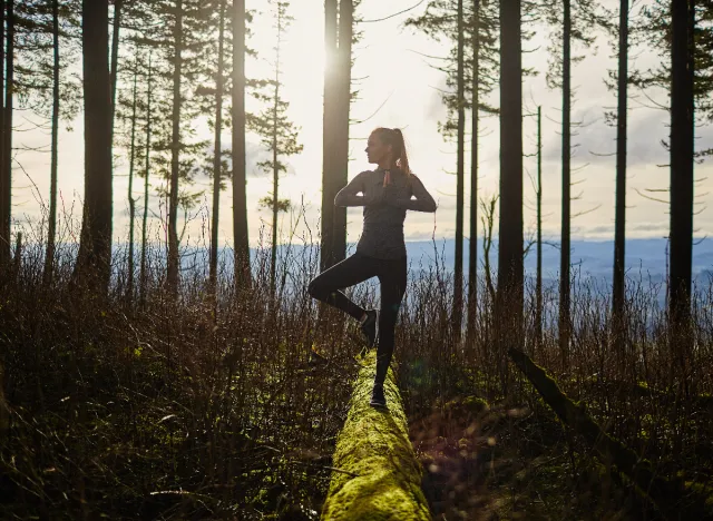 yoga hike, concept of alternative workouts if you hate the gym