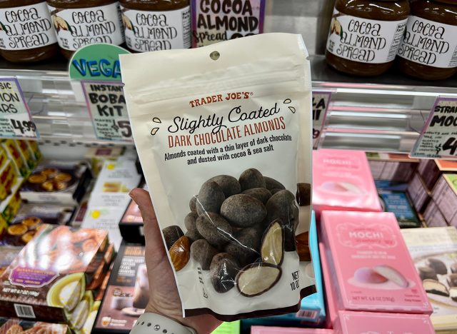 Chocolate covered almonds at Trader Joe's