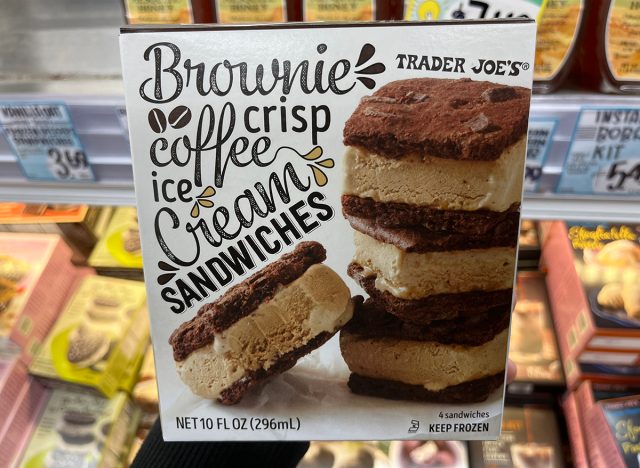 Brownie Crisp Coffee Ice Cream Sandwiches at Trader Joe's
