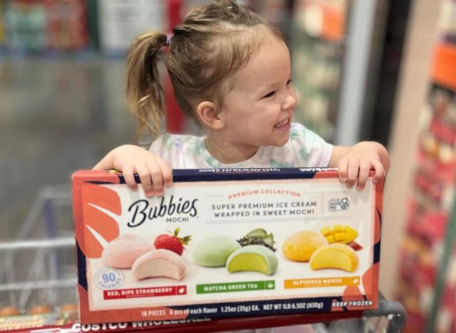 A three-pack of Bubbies mochi ice cream at Costco