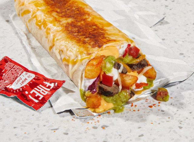 Taco Bell's California Steak Grilled Cheese Burrito