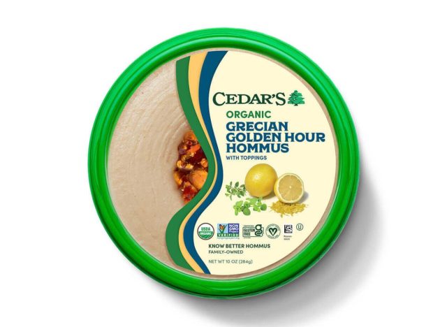 Cedar's Topped Organic Grecian Golden House Hommus