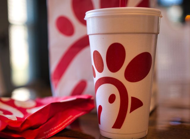 Chick-fil-A drinking cup