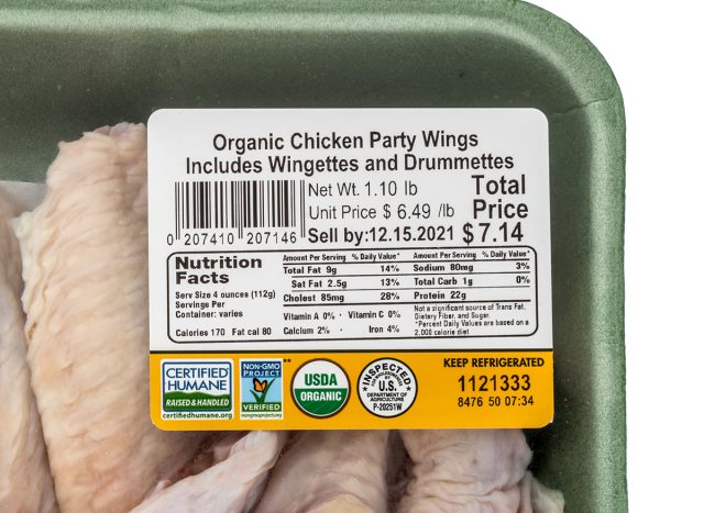 Trader Joe's Organic Chicken Wing Sections 