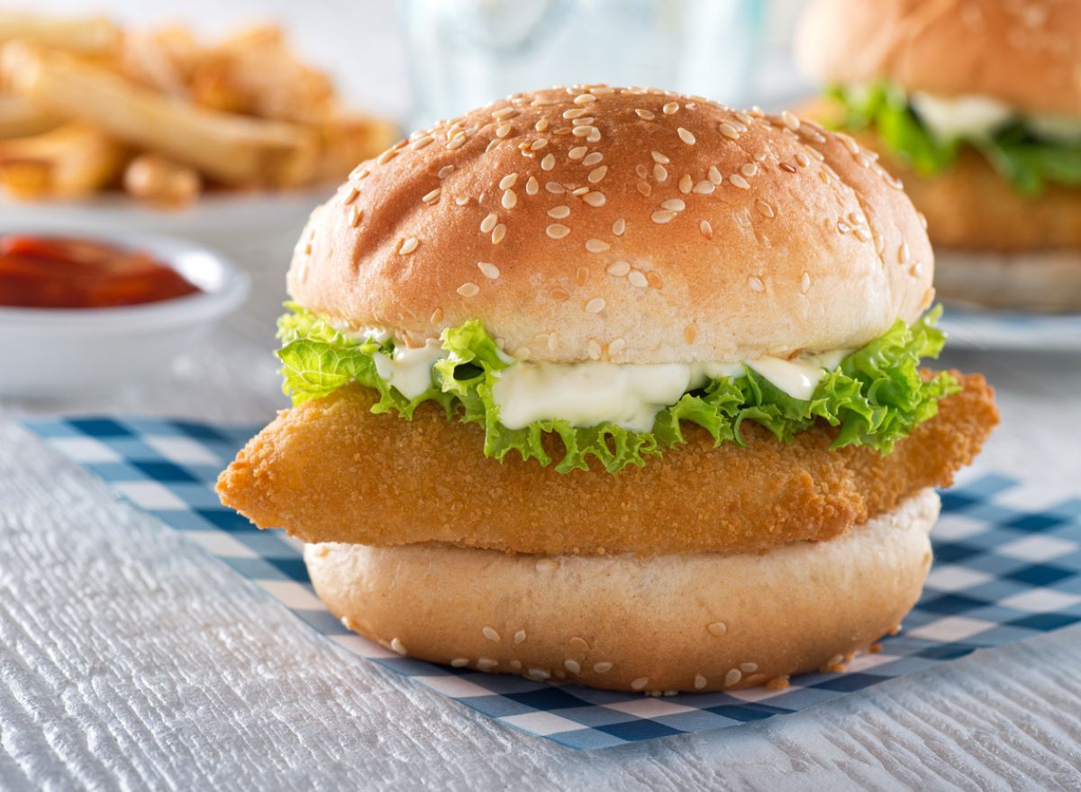 Fast-food fish sandwich