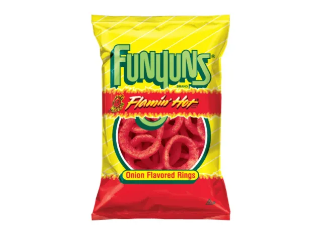 bag of Funyuns Flamin' Hot on a white background
