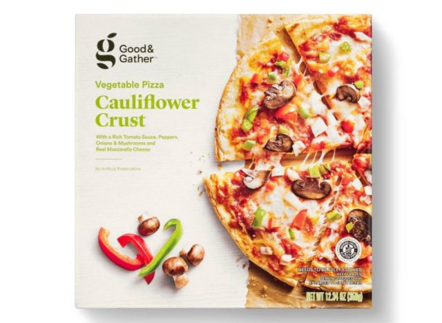 Good & Gather vegetable pizza with cauliflour pizza