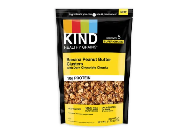 bag of KIND banana peanut butter clusters