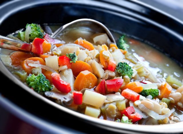 Ladle in slow cooker