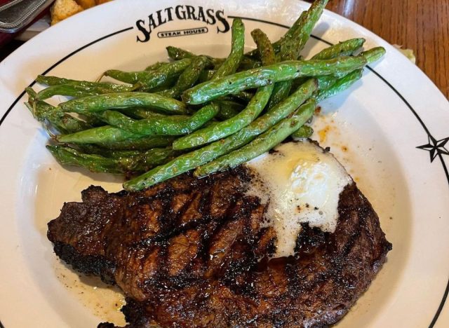 Saltgrass Steakhouse meal