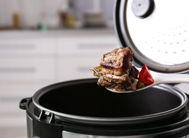 Scooping from slow cooker