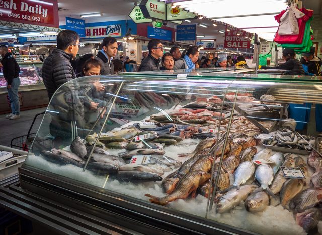 Seafood counter