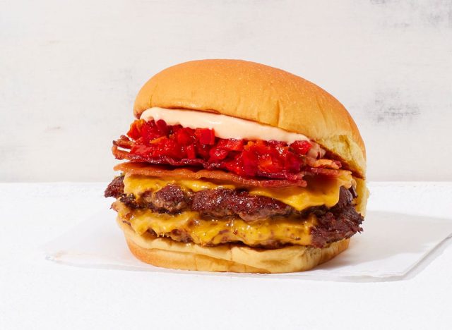 Shake Shack burger on a countertop