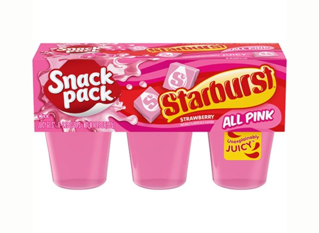 Snack Pack Starburst All Pink Strawberry