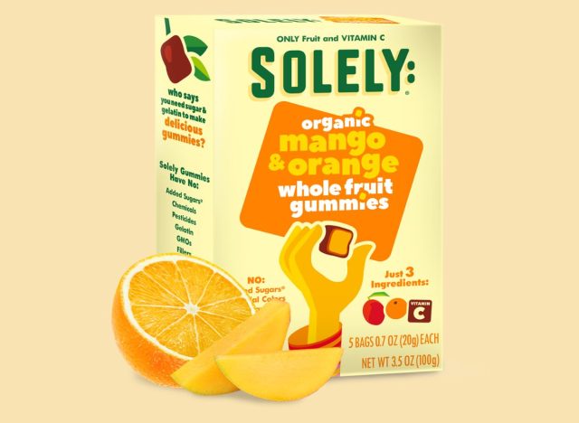 Soley Organic Mango and Orange Whole Fruit Gummies