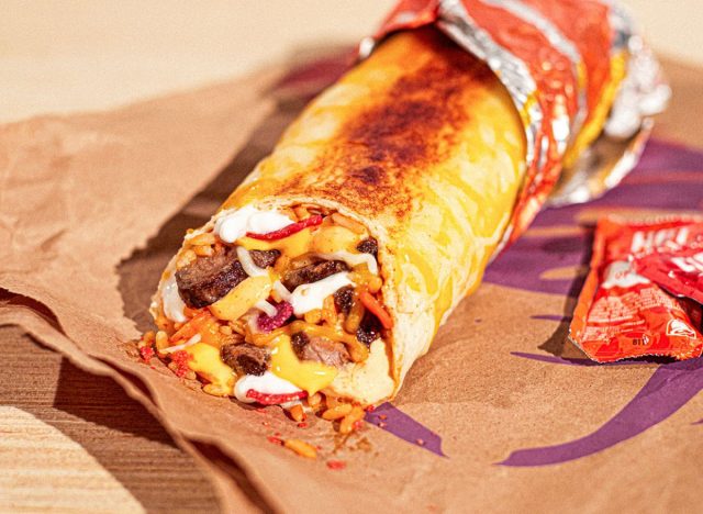 Taco Bell's Steak Grilled Cheese Burrito