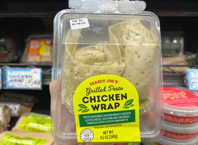 Chicken Wrap with Pesto Vinaigrette at Trader Joe's