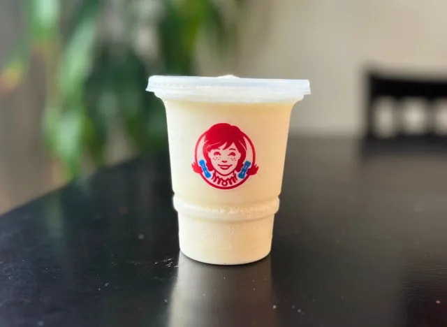 Wendys vanilla frosty milkshake