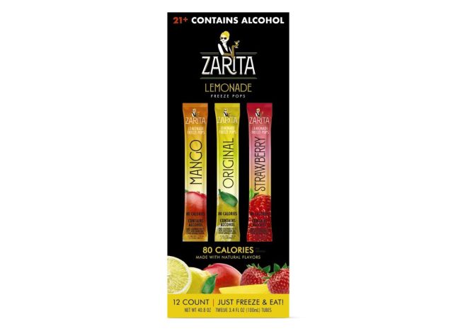 box of Zarita Freeze Pops